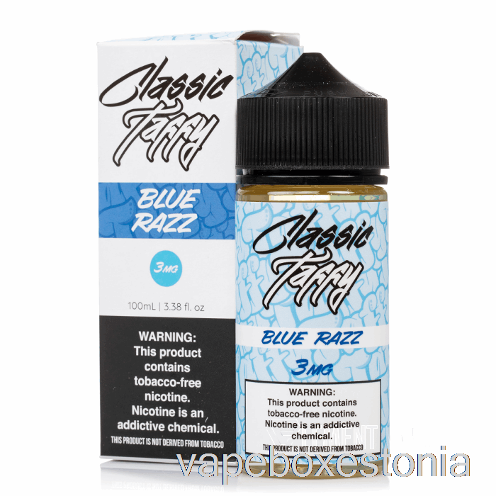 Vape Box Estonia Blue Razz Classic Taffy - Syn Liquid - 100ml 3mg